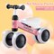 Costway Babyjoy 4 Wheels Baby Balance Bike for 2 Years Old Boys Girls with Soft Seat Ride On Toy Blue/Orange/Pink